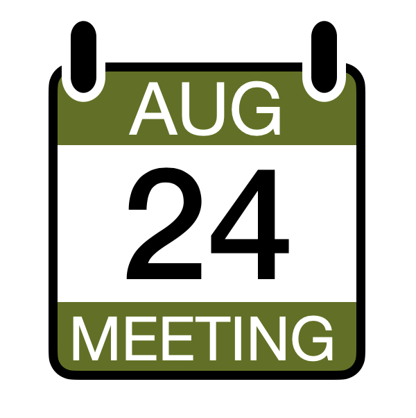Virtual Meeting Wednesday August 24th