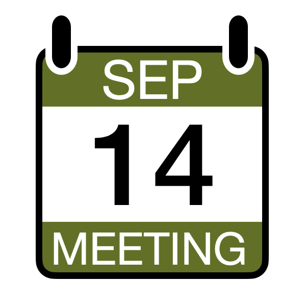 Virtual Meeting Wednesday September 14th