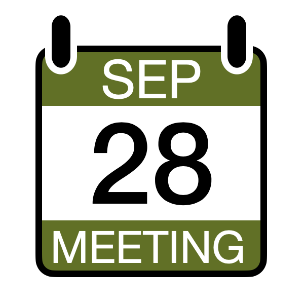 Virtual Meeting Wednesday September 28th