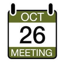 Virtual meeting Wednesday 10/26