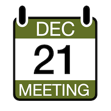 Virtual Meeting Wednesday 12/21