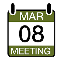 Virtual Meeting Wednesday March 8th