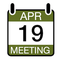 Virtual Meeting Wednesday, April 19th