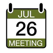 Virtual Meeting Wednesday, July 26