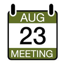 Virtual Meeting Wednesday, August 23rd