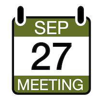 Virtual Meeting Wednesday, September 27