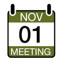 Virtual Meeting Wednesday, November 1st